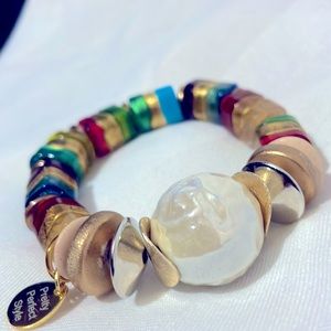 “Pretty Perfect Style” Boutique Glass Art Beaded Bracelet